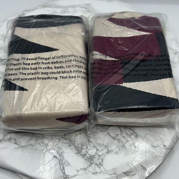 THREAD EXPERIMENT David Hart Linen Blend King Size Pillow Shams Set of 2-NEW! - Picture 4 of 4